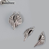 Застежка магнитная 10712466 "Крылья" 129*19мм цв.серебро