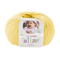 Пряжа Alize "Baby Wool" (50гр) цв.187 лимонный
