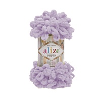 Пряжа Alize "Puffy" (100гр) цв.027 св.сирень