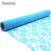 Кружево упаковочное Realtex в рулоне цв.бирюзовый 