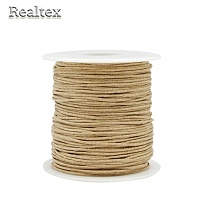  Шнур вощенный Realtex 1мм цв.278 бежевый