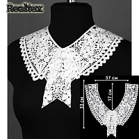 Воротнички TBY 13/186 матовая нить цв.белый