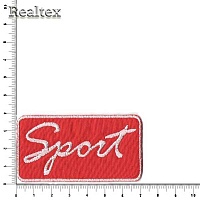 Термоаппликации 100 "Sport" цв.красный
