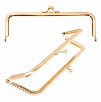 Фермуар для сумок 160мм "Прямоугольник" TBY.107956 цв.золото