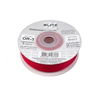 Лента капроновая  3мм OR-25 "Blitz" цв.037 тёмно-красный