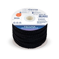 Тесьма "Шанель" GSH-10 10мм цв.039 чёрный