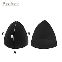 Чашечки Реалтекс корсетные R213 с эффектом push-up разм. №L (10пар) цв.черный