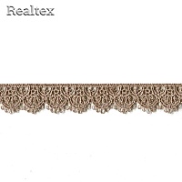 Кружево  гипюр  Realtex  18мм LF-190/CS091 цв.539 бежевый