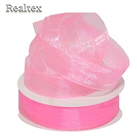 Лента капроновая 15мм Реалтекс цв.3033 розовый