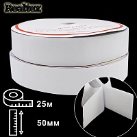 Липучка клеевая Realtex  50мм (25м) цв.белый