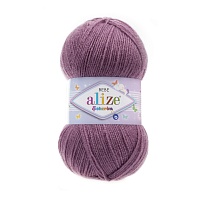 Пряжа Alize "Sekerim Bebe" (100гр) цв.028 ярко-сухая роза 
