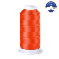 Нитки текстурированые некрученые МАХ 150D/1 (5000м) цв.579 яр.оранжевый (неон)