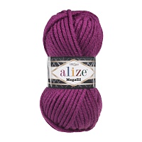 Пряжа Alize "Super Lana Megafil" (100гр) цв.050 т.фуксия