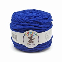 Пряжа Астра "Плюшевая" (100%полиэстер) (2*100гр*80м) цв.620 синий