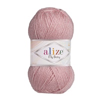 Пряжа Alize "My Baby" (50гр) цв.315 розовый