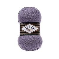 Пряжа Alize "Super Lana Klasik" (100гр) цв.257 сиреневый