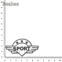 Термоаппликации 2751 "Sport" цв.белый