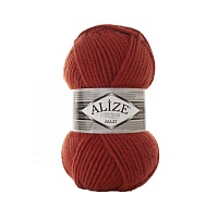 Пряжа Alize "Super Lana Maxi" (100гр) цв.036 терракот