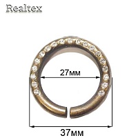 Пряжка металическая П-02 цв.антик
