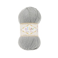 Пряжа Alize "Baby Best" (100гр) цв.344 серый