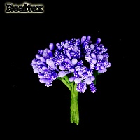 Тычинки Realtex F "Букетик" (2букетика*12шт) цв.сиреневый