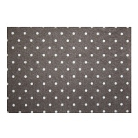 Фетр с рисунком 1мм "горох" цв.YF 690 коричневый 