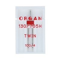 Иглы БШМ ORGAN двойные №100/4 в пенале