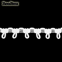 Тесьма с эластичными петлями Realtex 15мм 9370 цв.белый
