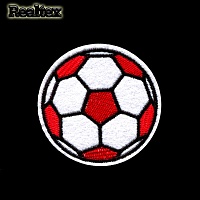 Термоаппликации  Реалтекс S-4836 "Мяч футбольный" цв.белый/красный
