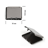 Наконечник-зажим для стропы TBY.1735 (20шт) цв.чёрный никель 