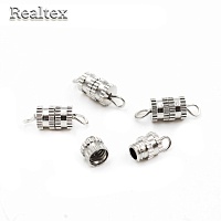 Застежка для бижутерии  "Реалтекс" R-4 винт 5*8мм (50шт) цв.серебро