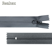 Молния витая G103W водонепроницаемая Т.3 1замок 18см неразъемная Гамма цв.309 тёмно-серый