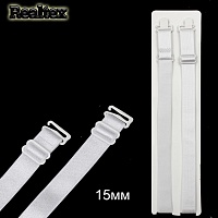 Бретели текстильные RS 15мм (5пар) цв.белый