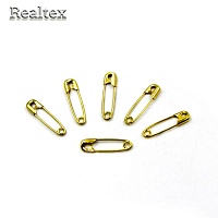 Булавки английские "Realtex" SUN №000 20мм цв.золото 