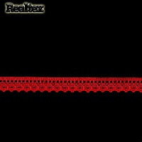 Кружево капроновое  10мм TBY 1665 (27,4м) цв.03 красный