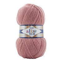 Пряжа "Angora Real 40" (100гр) цв.301 пудрово-розовый