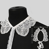 Воротнички TBY 13/193 матовая нить цв.белый