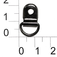 Петля обувная 2-027 цв.черный никель