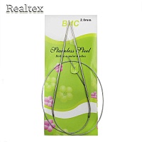 Спицы металл круговые на тросике Реалтекс 100см №2,0 (10шт) 