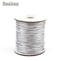 Шнур люрекс 1мм RS цв.серебро