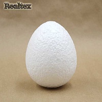 Заготовка для декорирования Яйцо h-7см d-5,5см (10шт) (пенопласт пористый)