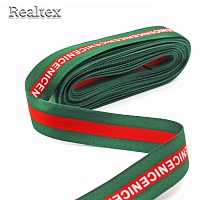 Тесьма лампасная Realtex полиэстер 30мм NICE (9м) цв.зеленый