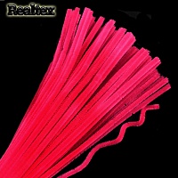 Проволока "Синель" Realtex для творчества N d-6мм 30см (100шт) цв.А-002 красно-розовый