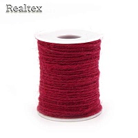 Шнур льняной для рукоделия Реалтекс 2мм цв.бордовый