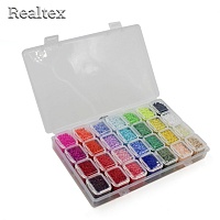 Набор бисера Китай (28цв.*10гр) цв.ассорти №1