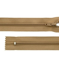 Молния витая G004A Т.4 20см неразъемная замок автомат цв.123 тёмно-бежевый