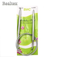 Спицы металл круговые на тросике Реалтекс 100см №7,0 (10шт) 