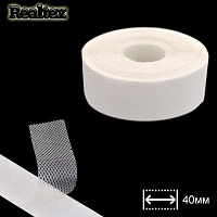 Сетка клеевая на бумаге  40мм Realtex (45,7м) цв.белый