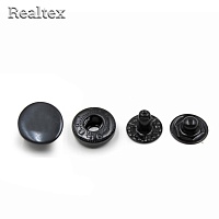 Кнопка "Alfa" 12,5мм №54 "Realtex" (500шт) цв.оксид