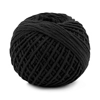 Шпагат хлопчатобумажный ШХ5 2,5мм цв.чёрный 